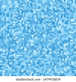 Seamless pattern. Blue winter camouflage made on the basis of pixel design. Shades of ice.