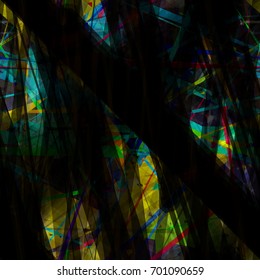 Seamless pattern. Blue, yellow green colors. Colored texture with stripes. Abstract vector background for web page, banners, fabric, home decor, wrapping