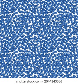 Seamless pattern with blueberry on white background. Natural fresh ripe tasty blueberries. Vector illustration for background, packaging, textile, fabric and various other designs.