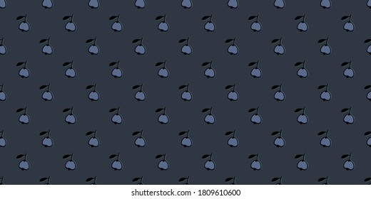 seamless pattern blueberry. print used as wallpaper, background, print, textile design, notebooks, phone cases, packaging paper, and web page, eco, natural,blue