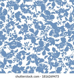 
Seamless pattern of a blurred beautiful flower,

