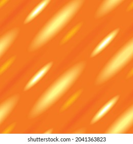 Nahtloses Muster unscharfer, ovaler, abstrakter, orangefarbener Lichter auf Orangenstruktur, Muster-Design-Vorlage, abstrakter Hintergrund-Illustration, kreatives Vektororange-Grafikkonzept, Vektordesign.