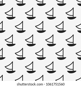 seamless pattern, boat art  background design for fabric and decor