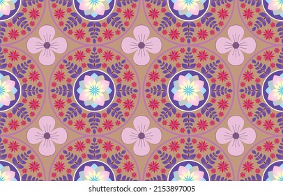 Seamless pattern in the bohemian style. Tribal and ethnic motives. Geometrical ornament. Print for your textiles.