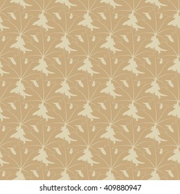 Seamless pattern boho chic. A series of universal patterns.