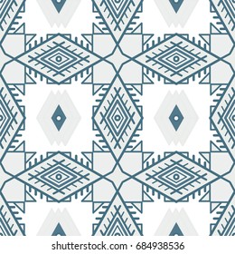 Seamless pattern in boho style.  Ethnic ornament. Tribal art print, background for fabric design, wallpaper, wrapping.