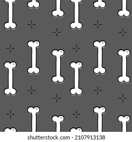 seamless pattern of bone. can be used for wallpaper, wrapping paper, background, cover, fabric, print, apparel
