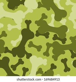 Seamless Pattern, Bone For A Dog