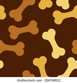 seamless pattern, bone for a dog