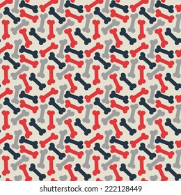 Seamless pattern with Bones