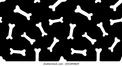 Seamless Pattern Bones Background Texture Flat Stock Vector (Royalty