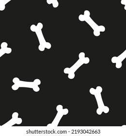 Seamless pattern with bones for Halloween