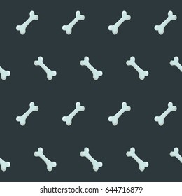 Seamless pattern with bones for pets. Or bones from the trash