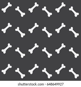 Seamless pattern with bones for pets. Or bones from the trash