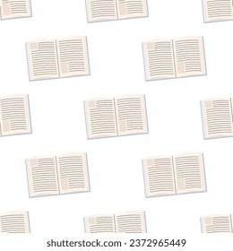 Seamless pattern book, notes, notebook library.