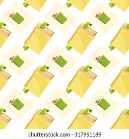 Seamless pattern with books