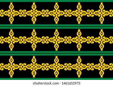seamless pattern of borneo batik style. traditional Indonesian fabric motif. vector design inspiration. Creative textile background for fashion or cloth. culture motif of dayak