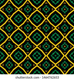 seamless pattern of borneo batik style. traditional Indonesian fabric motif. vector design inspiration. Creative textile background for fashion or cloth. culture motif of dayak