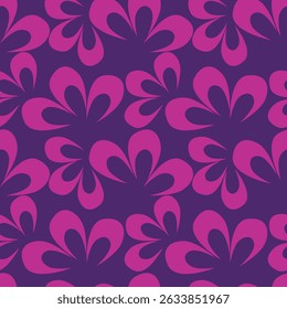 Seamless pattern botanical flowers and leaves background.