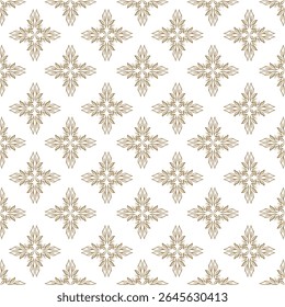 Seamless pattern botanical flowers and leaves background