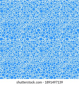seamless pattern of boules, milk foam. Circles, balls. Vector stock illustration eps10, hand drawing.