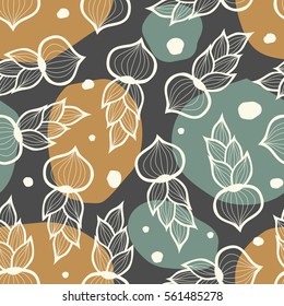 Seamless pattern with bow. Vector illustration