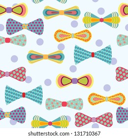 Seamless Pattern With Bows