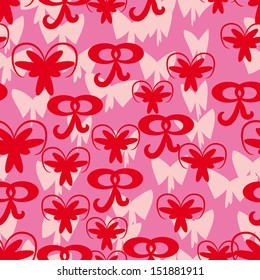 seamless pattern with bows