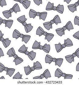 Seamless pattern with bows