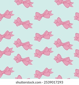 Patrón sin fisuras con arcos en rosa - diseño lindo y juguetón para textiles, papel de regalo y Scrapbooking