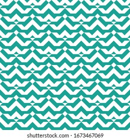 Seamless pattern. Brackets, checks wallpaper. Chevrons, squares, triangles ornament. Curves, polygons illustration. Geometric background. Folk motif. Textile print, web design, abstract vector.