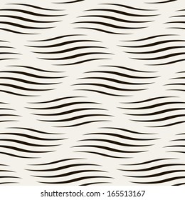 Seamless pattern with braids. Endless stylish texture. Ripple background