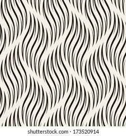 Seamless pattern with braids. Endless stylish texture. Ripple background