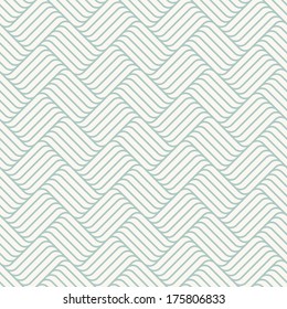 Seamless pattern with braids. Endless stylish texture. Ripple background