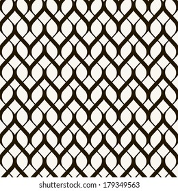 Seamless pattern with braids. Endless stylish texture. Ripple background