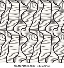 Seamless pattern with braids. Endless stylish texture. Ripple background