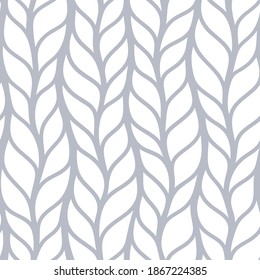 Seamless pattern of braids, endless texture, stylized sweater fabric. Texture for web, print, wallpaper, fall winter fashion, textile design, website background, holiday home decor