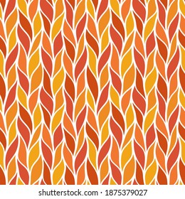 Seamless pattern of braids, endless texture, stylized sweater fabric. Texture for web, print, wallpaper, fall winter fashion, textile design, website background, holiday home decor