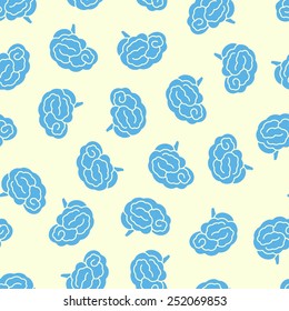 seamless pattern, brain