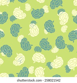 seamless pattern, brain