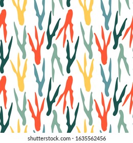 Seamless pattern with branch.  Floral print. 