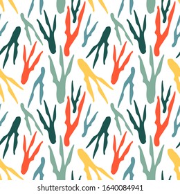 Seamless pattern with branch.  Floral print. 