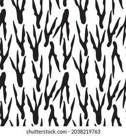 Seamless pattern with branch.  Floral print. 