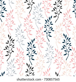 Seamless pattern with branches.