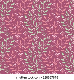 Seamless pattern with branches can be used for wallpaper, pattern fills, web page background,surface textures