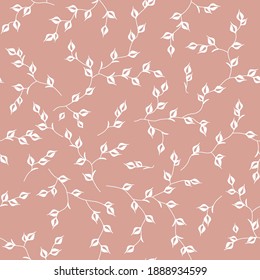 seamless pattern of branches and leaves