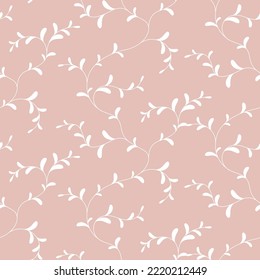 seamless pattern of branches and leaves