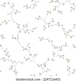 motif harmonieux de branches et de feuilles