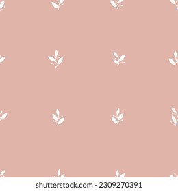 seamless pattern of branches and leaves
