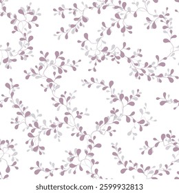 seamless pattern of branches and leaves